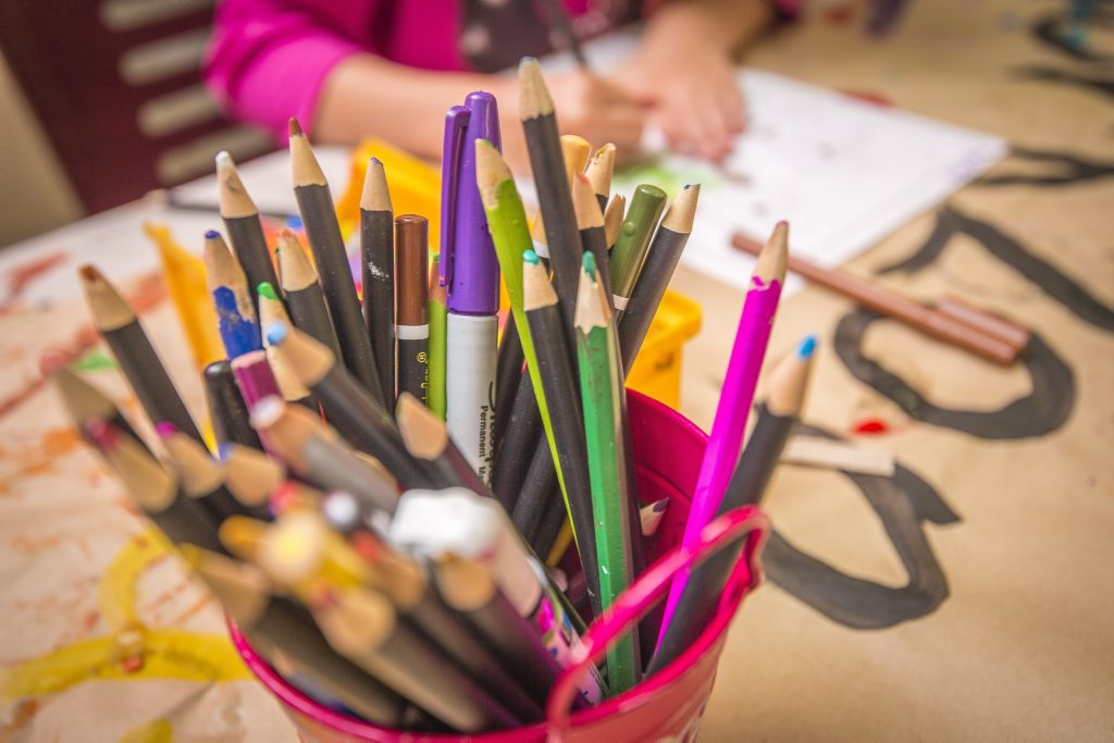 Kids can get crafty to pass the time. Kids can get crafty to pass the time.